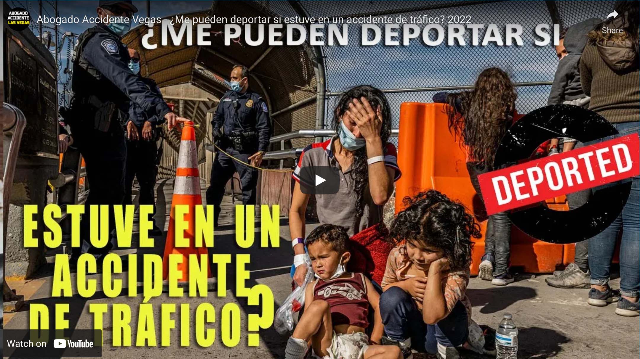 ¿Me pueden deportar si estuve en un accidente de tráfico? - Abogado Accidente Vegas - Ryan Alexander